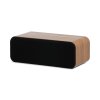 Q Acoustics 3090c centre speaker front angled view with grille Pin Oak 1200x